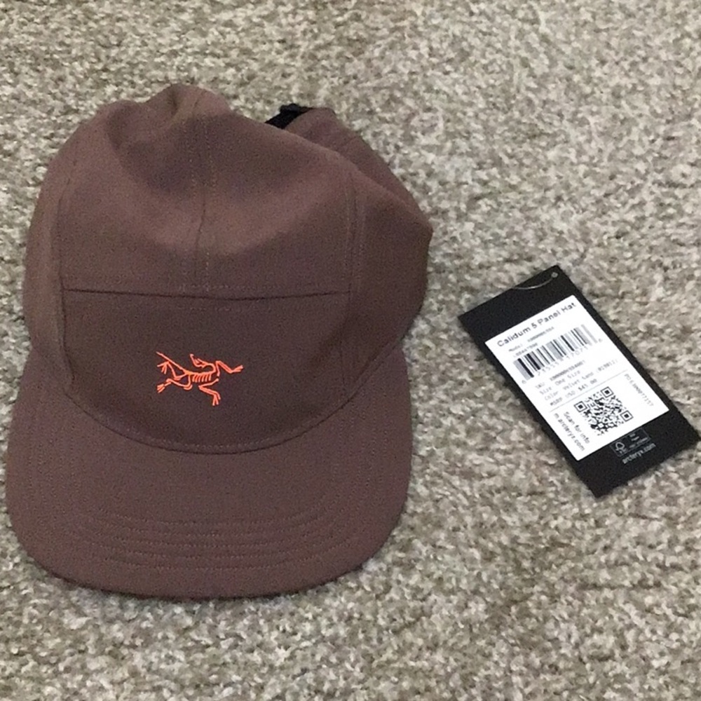 Arc'teryx Brown Cap with Orange Logo